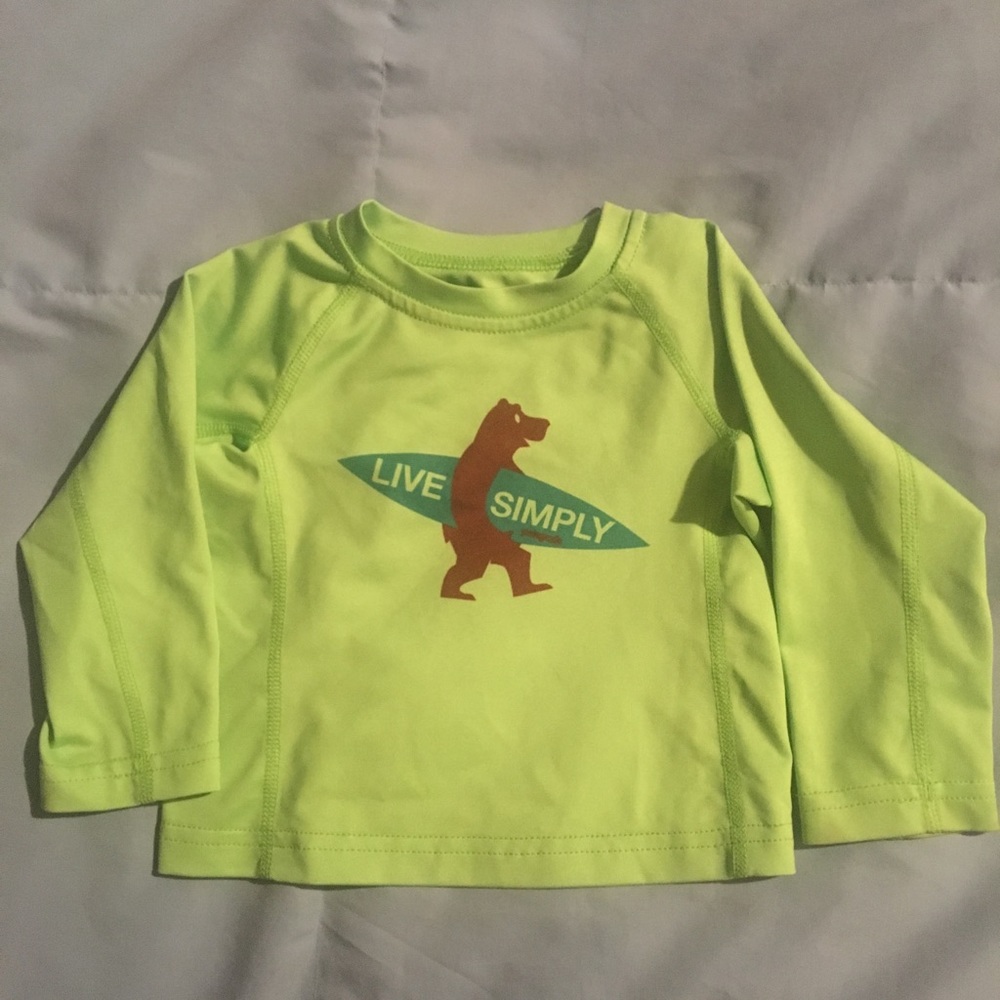 Lime Green Patagonia Baby Rashguard